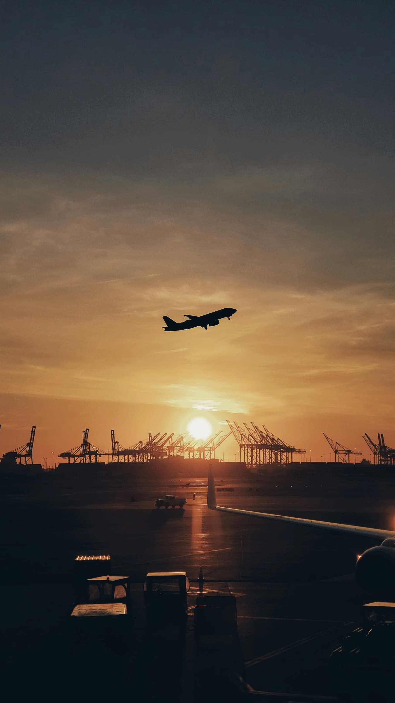 Aircraft taking off